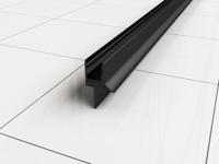 Waterkering Wiesbaden Type 1 Horizontaal 10 mm Mat Zwart - thumbnail