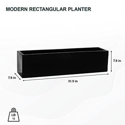 Pottery Pots balkonbak grijs 80x20x20 cm