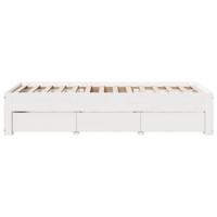 Bedframe zonder matras met lades grenenhout wit 90x200 cm - thumbnail