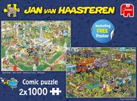 Jumbo legpuzzel Jan van Haasteren 2-in-1 Food Truck Festival 1000 stukjes - thumbnail