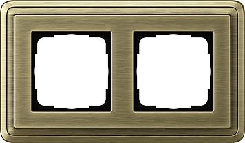 Classix brons dubbel afdekraam Gira 0212621