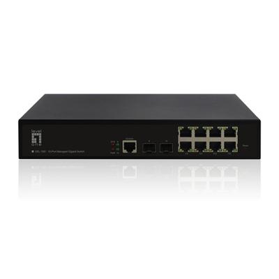 LevelOne Switch 8X GE GEL-1061 2xGSFP 19