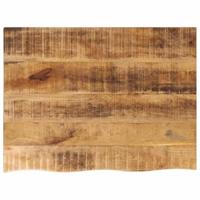 Tafelblad met natuurlijke rand 70x60x2,5 cm massief mangohout - thumbnail