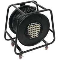 Omnitronic stage haspel, XLR 24 in / 8 uit, 30 meter kabel - thumbnail