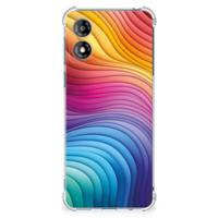 Shockproof Case voor Motorola Moto E13 Regenboog - thumbnail