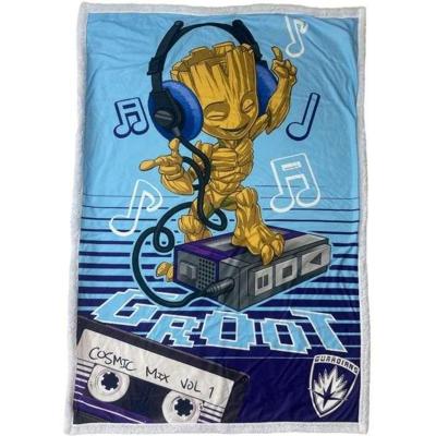 Coperta Sherpa - GUARDIANI DELLA GALASSIA - Groot - 100 x 150 cm
