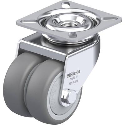 Blickle LDA-TPA 50KF Dubbel zwenkwiel Wieldiameter: 50 mm Draagvermogen (max.): 80 kg 1 stuk(s)