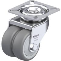 Blickle LDA-TPA 50KF Dubbel zwenkwiel Wieldiameter: 50 mm Draagvermogen (max.): 80 kg 1 stuk(s) - thumbnail