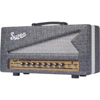Supro 1696RTH Black Magick Reverb Head Black Rhino 25W gitaarversterker top met reverb en tremolo - thumbnail