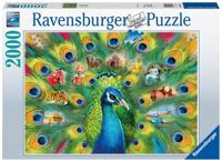Ravensburger puzzel Land of the Peacock 2000 stukjes - thumbnail