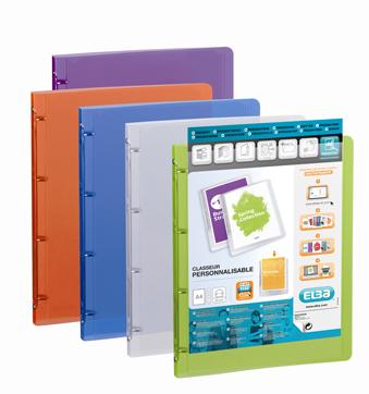 Presentatieringband Oxford Polyvision A4 4-rings O-mech 20mm assorti Presentatieringband Oxford Polyvision A4 4-rings O-mech 20mm assorti