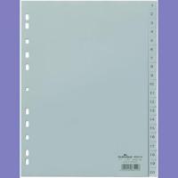 Durable 6522 Register DIN A4 1-20 Polypropyleen Grijs 20 tabbladen Bedrukte tabs 652210 - thumbnail