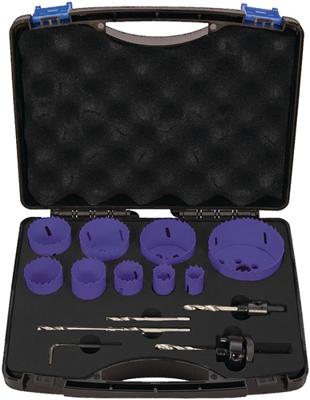 Promat/Tecwerk Gatenzagenset | 13-delig 19-68 mm | snijdiepte 38 mm HSS-Co8 - 4000800193