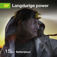 GP CH42 hoofdlamp 110 lumen met 3x AAA batterijen - thumbnail