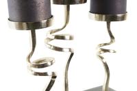 Kaarshouder DKD Home Decor Kristal Aluminium (37 x 16 x 47 cm) - thumbnail