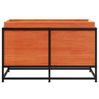 Plantenbak 80x40x50 cm massief grenenhout wasbruin - thumbnail