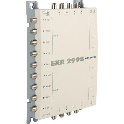 Kathrein EXR 2998 Satelliet multiswitch cascade Ingangen (satelliet): 9 (8 satelliet / 1 terrestrisch) Aantal gebruikers: 8