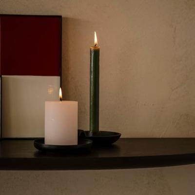 Kaars rustiek 70/95 mm lichtroze Spaas - Spaas