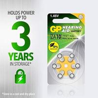GP gehoor batterij ZA10 blister(6) - 3221910 - thumbnail