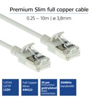 ACT DC7003 LSZH U/FTP CAT6A Datacenter Slimline Patchkabel Snagless | RJ45 Connectoren | Grijs | 3 meter - thumbnail