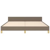 Bedframe zonder matras stof taupe 180x200 cm - thumbnail