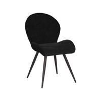 LABEL51 Eetkamerstoel 'Sky' Teddy, kleur Zwart - thumbnail