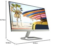 HP 22f Full HD IPS Monitor, HDMI, VGA, AMD FreeSync, 1920 x 1080 pixels bij 60 Hz, 5 ms reactietijd 23,8 inch, wit / zilver - thumbnail