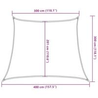 VidaXL Zonnezeil 160 g/m² 3/4x3 m hdpe beige - thumbnail
