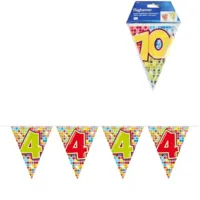 Folat Mini vlaggenlijn blocks 4 jaar, 3mtr. - thumbnail