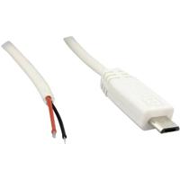 BKL Electronic 10080105 Kant-en-klaar vervaardigde micro-USB-B stekker met open kabeluiteinde Stekker, recht Micro-USB-B stekker 1 stuk(s) - thumbnail
