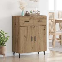 Dressoir met lade Artisan Eiken 69,5 x 34 x 90 cm Bewerkt hout - thumbnail