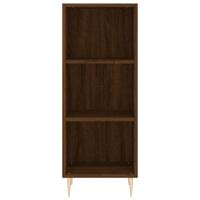 Dressoir 34,5x32,5x90 cm bewerkt hout bruineikenkleurig - thumbnail