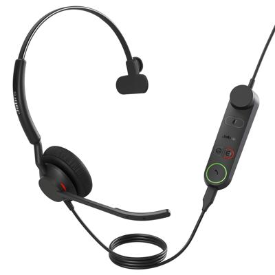 Jabra Engage 50 II Link - USB-A/USB-C - bekabelde mono headset gecertificeerd voor Microsoft Teams
