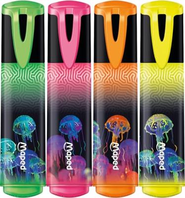 Markeerstift maped deepsea paradise set 4 kleuren