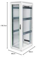 Digitus DN-19 36U-6/8-1 19inch-patchkast (b x h x d) 600 x 1787 x 800 mm 36 HE Grijs-wit (RAL 7035) - thumbnail