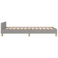 Bedframe zonder matras 90x190 cm stof lichtgrijs - thumbnail