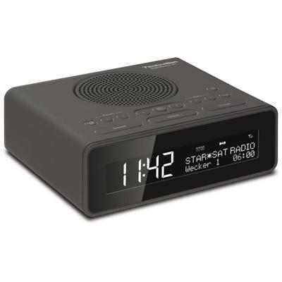 TechniSat DIGITRADIO 51 - DAB+ wekkerradio (DAB, FM, wekkerradio, wekker met twee instelbare wektijden, sluimerfunctie, slaaptimer, dimbaar display, hoofdtelefoonaansluiting) zwart