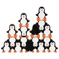 Goki houten stapelspel pinguin - thumbnail