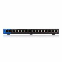 Linksys LGS116-EU 16-poorts onbeheerde Gigabit-netwerkswitch - Ethernet-switch/hub met metalen behuizing voor thuis en kantoor - Tafelmodel of wandbevestiging, Ethernet-splitter, Plug-and-play - thumbnail