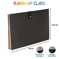 Viquel Rainbow Class voorordner, liggend model met 8 vakken - thumbnail