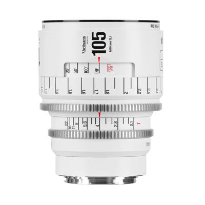 7Artisans INFINTE 105mm T2.1 Full-Frame Wit - EF-mount