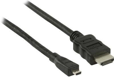 Nedis High Speed HDMI-Kabel met Ethernet | HDMI Connector | HDMI Micro-Connector | 4K@30Hz | 10.2 Gbps | 2.00 m | Rond | PVC | Zwart | Doos - Nedis High Speed HDMI-Kabel met Ethernet | HDMI Connector | HDMI Micro-Connector | 4K@30Hz | 10.2 Gbps | 2.00 m | Rond | PVC | Zwart | Doos -