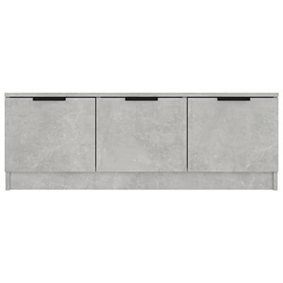 Tv-meubel 102x35x36,5 cm bewerkt hout betongrijs