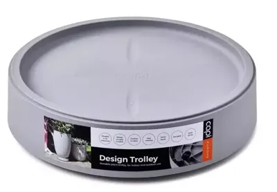 Bloempot Trolley klein l30b30cm lichtgrijs