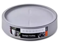 Bloempot Trolley klein l30b30cm lichtgrijs - thumbnail