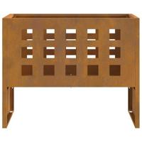 VidaXL Vuurkorf bruin 50 x 30 x 40 cm staal - thumbnail