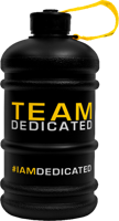 Dedicated Nutrition Water Jug Matt Black (2,2 l) - thumbnail