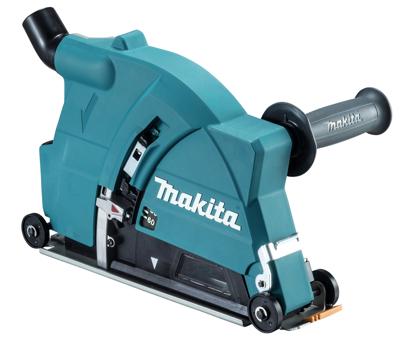 Makita Accessoires Makita stofvrij slijpen in beton met deze 230mm inval stofafzuigkap - 198440-5