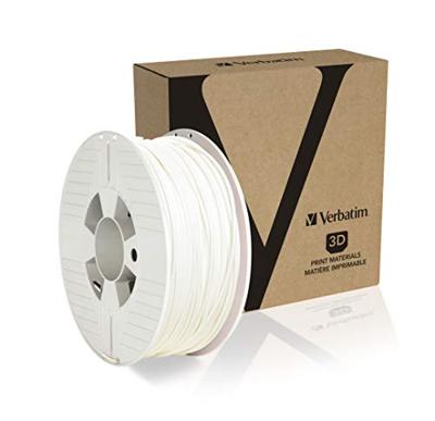 Verbatim 55328 PLA 3D Filament. White 2.85mm Diameter. 1kg Reel Filament PLA kunststof 2.85 mm 1000 g Wit 1 stuk(s) Verbatim 55328 PLA 3D Filament. White 2.85mm Diameter. 1kg Reel Filament PLA kunststof 2.85 mm 1000 g Wit 1 stuk(s)
