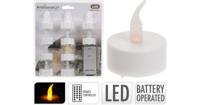Led Theelicht 10 stuks met afstandsbediening - thumbnail